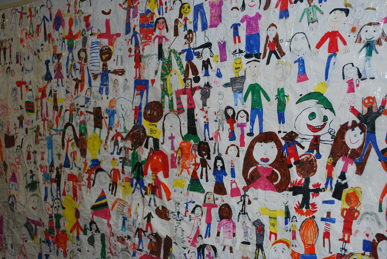 children drawing class